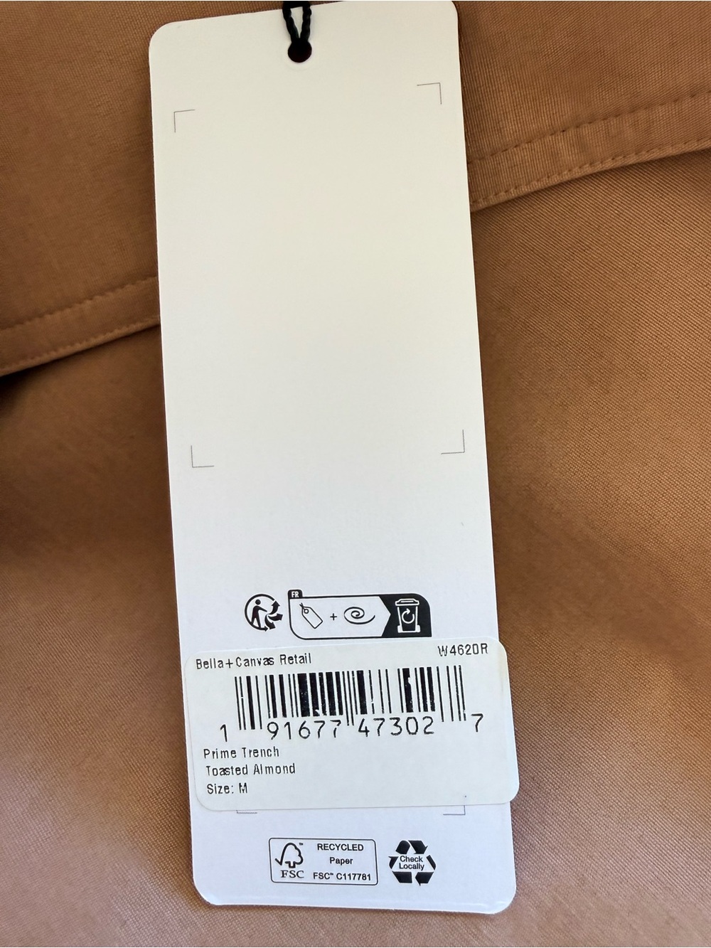 ALO Yoga Prime Trench Toasted Almond M NWT - Picture 10 of 11